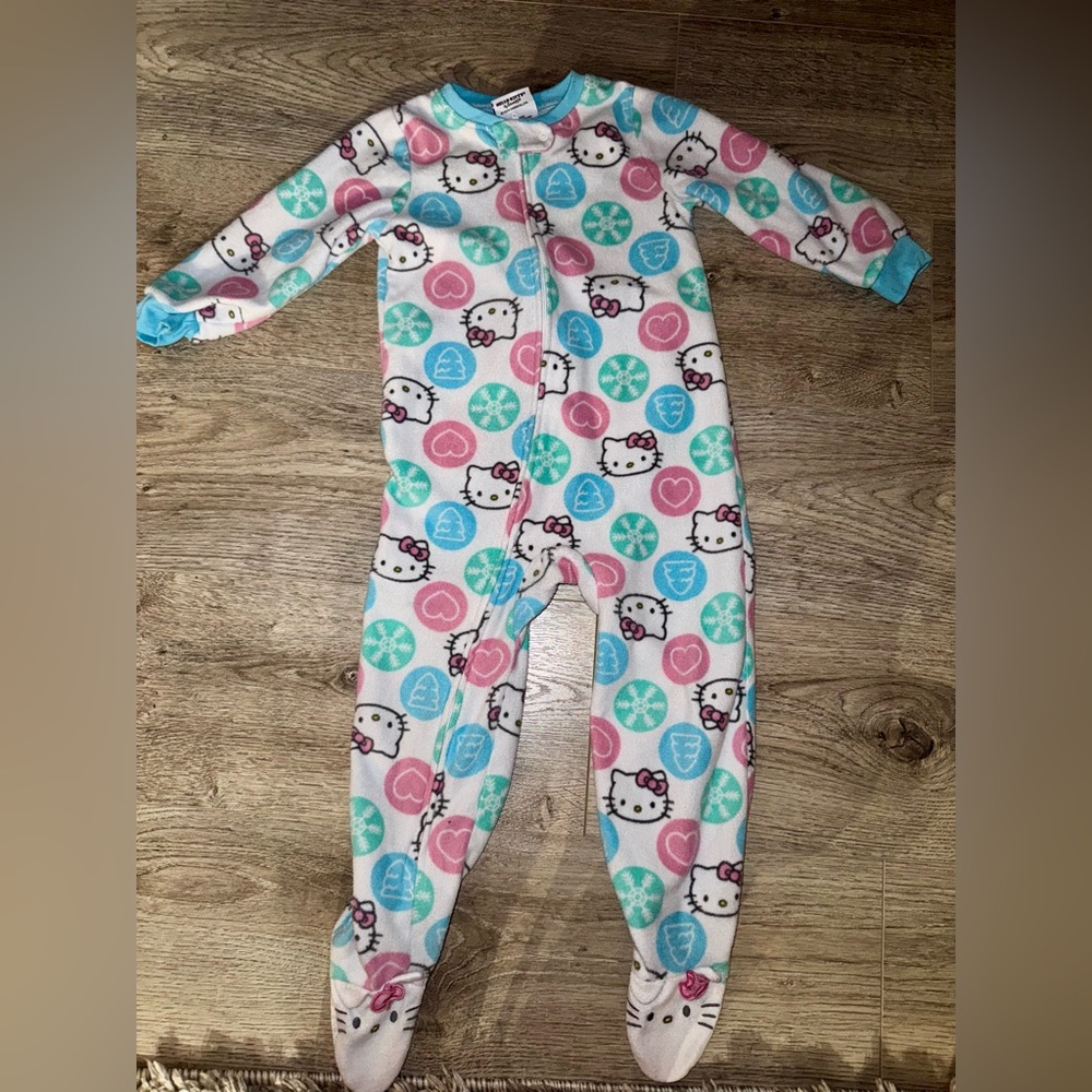 Hello Kitty winter fleece one piece pajamas